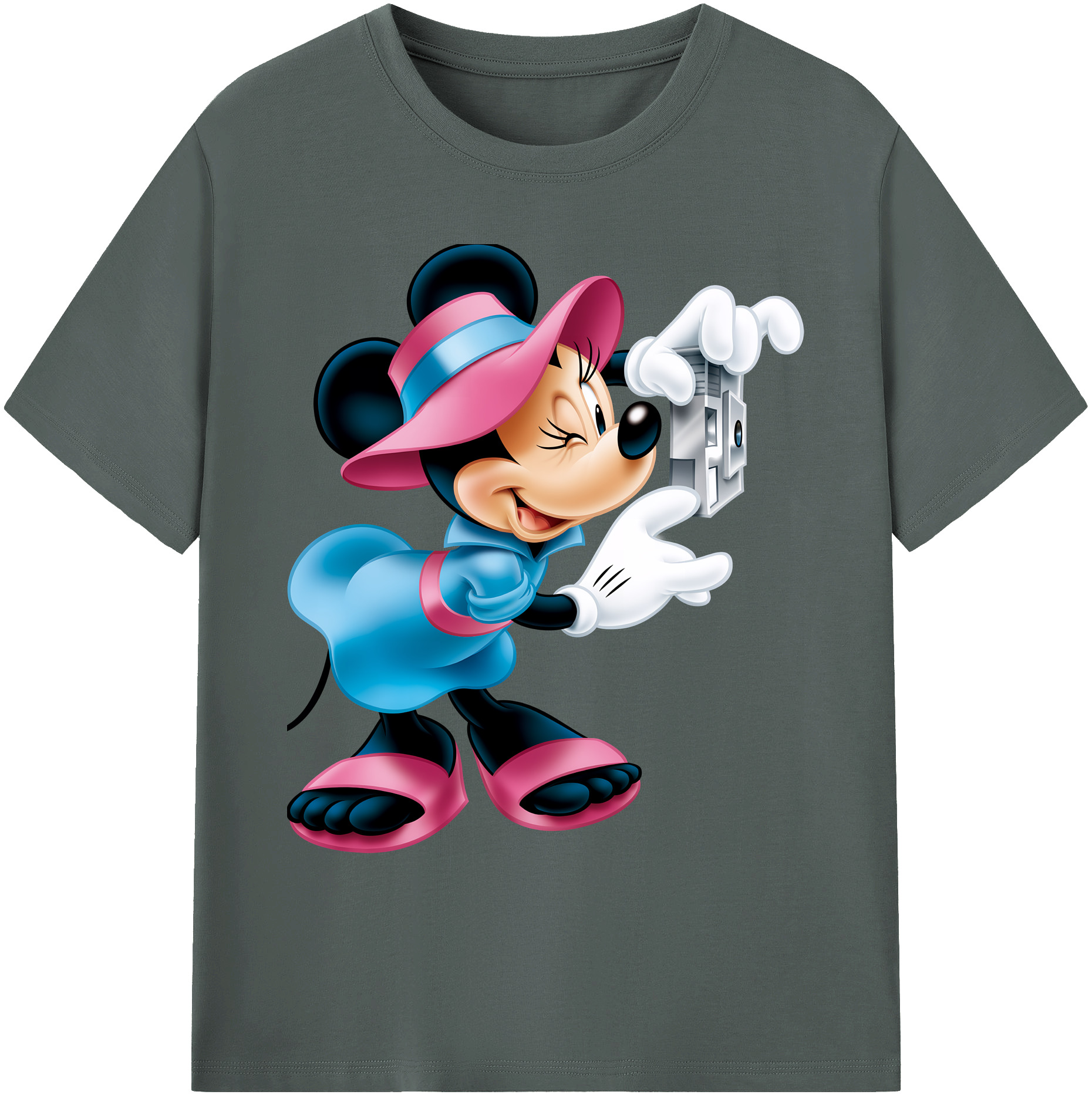 ミッキーマウス Mickey Mouse 綿100％ メンズ半袖Tシャツ｜肌触りやわらか＆通気性